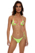 Luli Fama Ti Amo Seamless Reversible Wavy Ruched Back Brazilian Tie Side Bottom